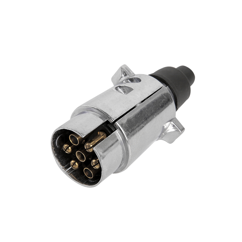 7-kolíková veľká okrúhla zástrčka hliníkového štýlu JH015-A