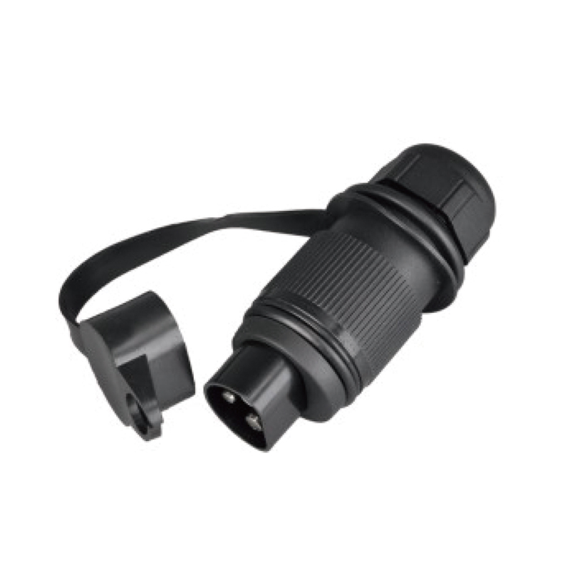 3pólová zástrčka, s krytom JH034-A